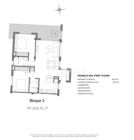 3 sypialnia Mieszkanie na sprzedaż w Centro, Los Alcázares z basenem - 399 000 € (Ref: 9310274)