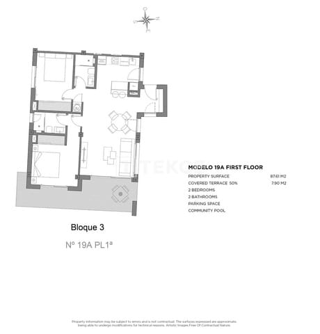 3 chambre Appartement à vendre à Centro, Los Alcázares avec piscine - 412 000 € (Ref: 9310275)
