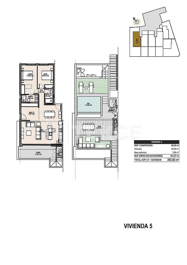 3 Zimmer Wohnung zu verkaufen in Pilar de la Horadada mit Pool - 439.000 € (Ref: 9310279)