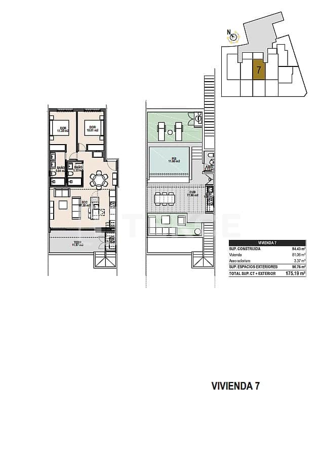 3 Zimmer Wohnung zu verkaufen in Pilar de la Horadada mit Pool - 439.000 € (Ref: 9310279)