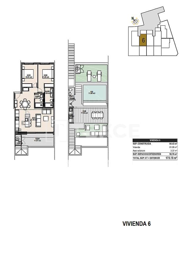 3 Zimmer Wohnung zu verkaufen in Pilar de la Horadada mit Pool - 439.000 € (Ref: 9310279)