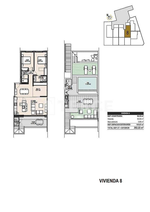 3 Zimmer Wohnung zu verkaufen in Pilar de la Horadada mit Pool - 439.000 € (Ref: 9310279)