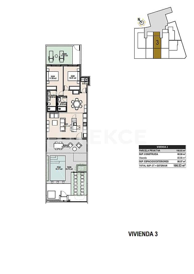 3 Zimmer Wohnung zu verkaufen in Pilar de la Horadada mit Pool - 659.000 € (Ref: 9310280)