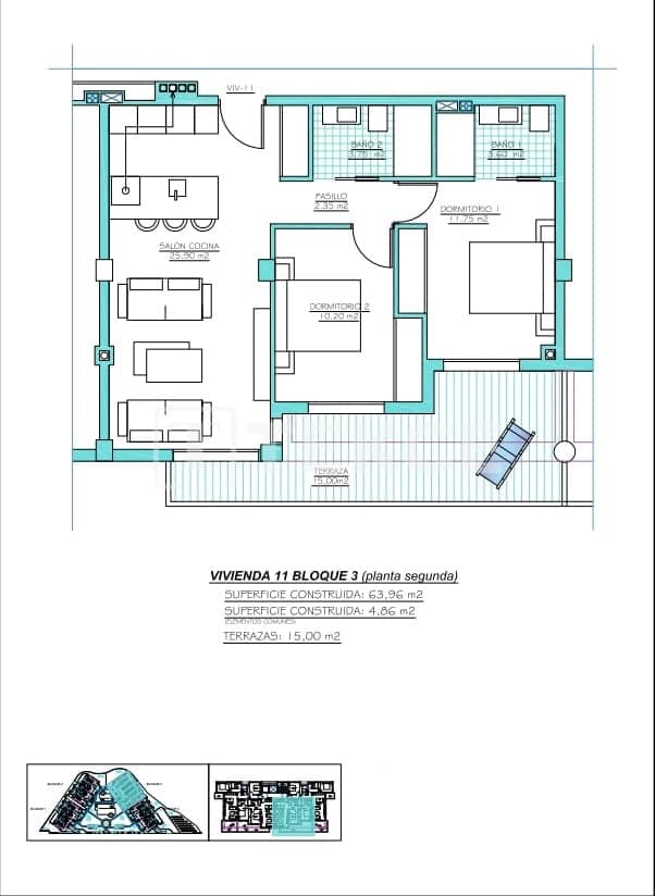 2 sypialnia Mieszkanie na sprzedaż w Torre-Pacheco z basenem - 389 000 € (Ref: 9329965)