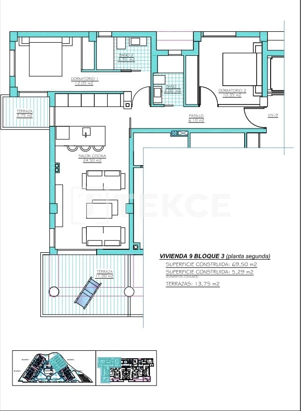 2 sypialnia Mieszkanie na sprzedaż w Torre-Pacheco z basenem - 389 000 € (Ref: 9329965)