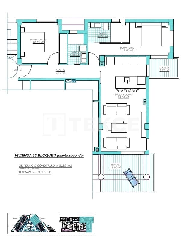 2 sypialnia Mieszkanie na sprzedaż w Torre-Pacheco z basenem - 389 000 € (Ref: 9329965)