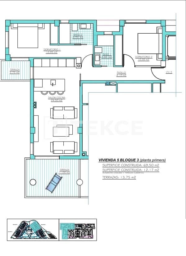 2 sypialnia Mieszkanie na sprzedaż w Torre-Pacheco z basenem - 389 000 € (Ref: 9329965)