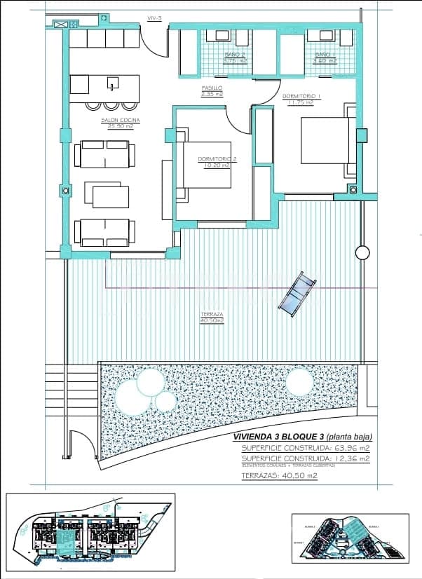 2 sypialnia Mieszkanie na sprzedaż w Torre-Pacheco z basenem - 389 000 € (Ref: 9329965)
