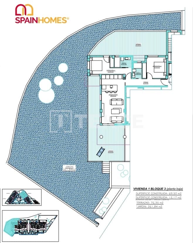 2 sypialnia Mieszkanie na sprzedaż w Torre-Pacheco z basenem - 389 000 € (Ref: 9329965)