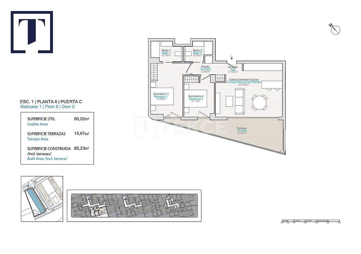 2 bedroom Flat for sale in La Villajoyosa / Vila Joiosa with pool - € 285,000 (Ref: 9334237)