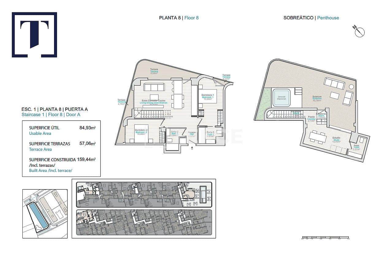 2 bedroom Flat for sale in La Villajoyosa / Vila Joiosa with pool - € 285,000 (Ref: 9334237)