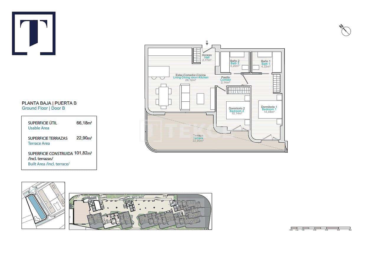 2 bedroom Flat for sale in La Villajoyosa / Vila Joiosa with pool - € 450,000 (Ref: 9334239)