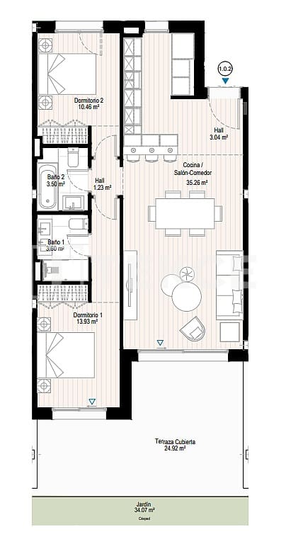 2 sypialnia Mieszkanie na sprzedaż w Casares z basenem - 524 000 € (Ref: 9340399)
