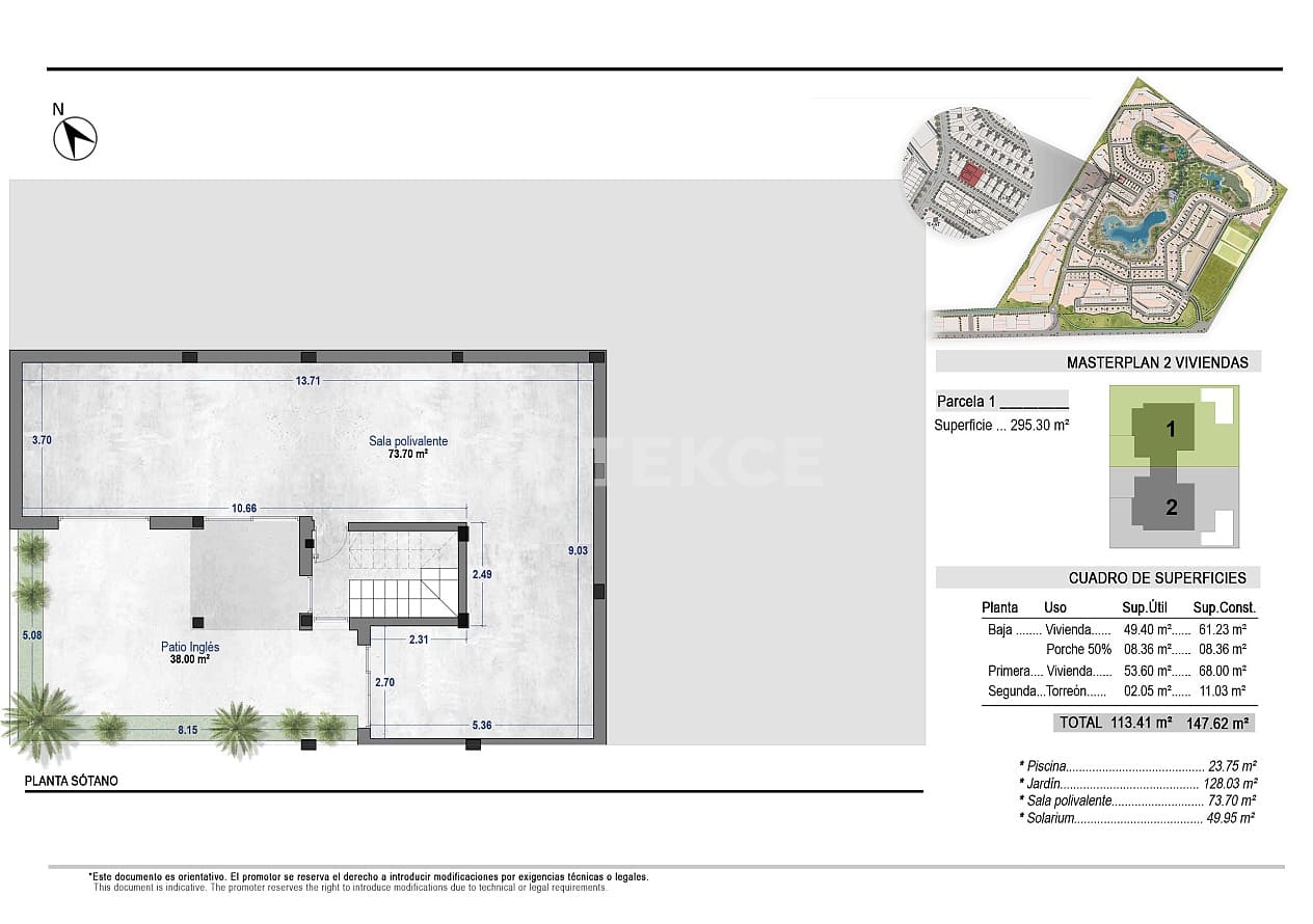 4 sypialnia Willa na sprzedaż w Torre-Pacheco z basenem - 785 000 € (Ref: 9344136)