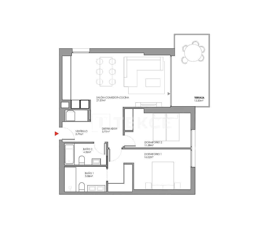 2 bedroom Flat for sale in Cubelles with pool - € 415,000 (Ref: 9344137)