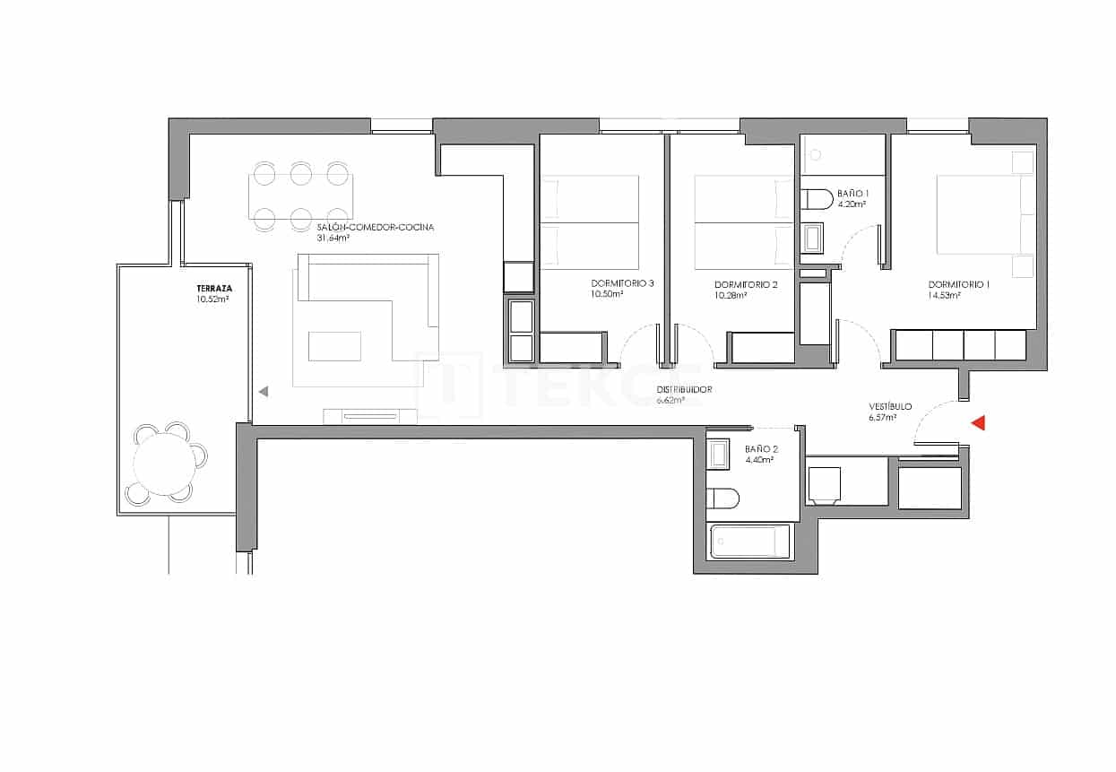 2 bedroom Flat for sale in Cubelles with pool - € 415,000 (Ref: 9344137)