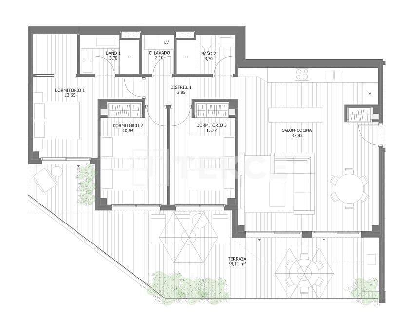 3 sovrum Lägenhet till salu i Torre de Benagalbon med pool - 497 000 € (Ref: 9344139)