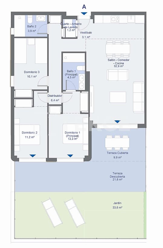 2 slaapkamer Flat te koop in La Alcaidesa met zwembad - € 482.000 (Ref: 9344151)