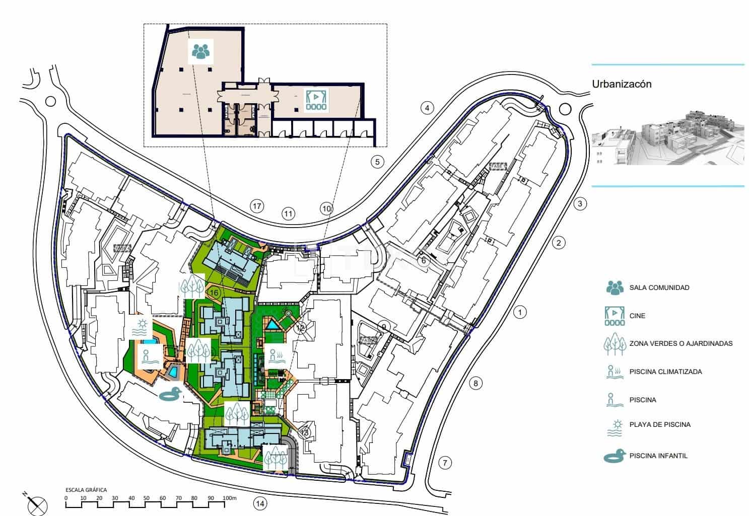 1 sovrum Lägenhet till salu i Estepona med pool - 313 000 € (Ref: 9348737)