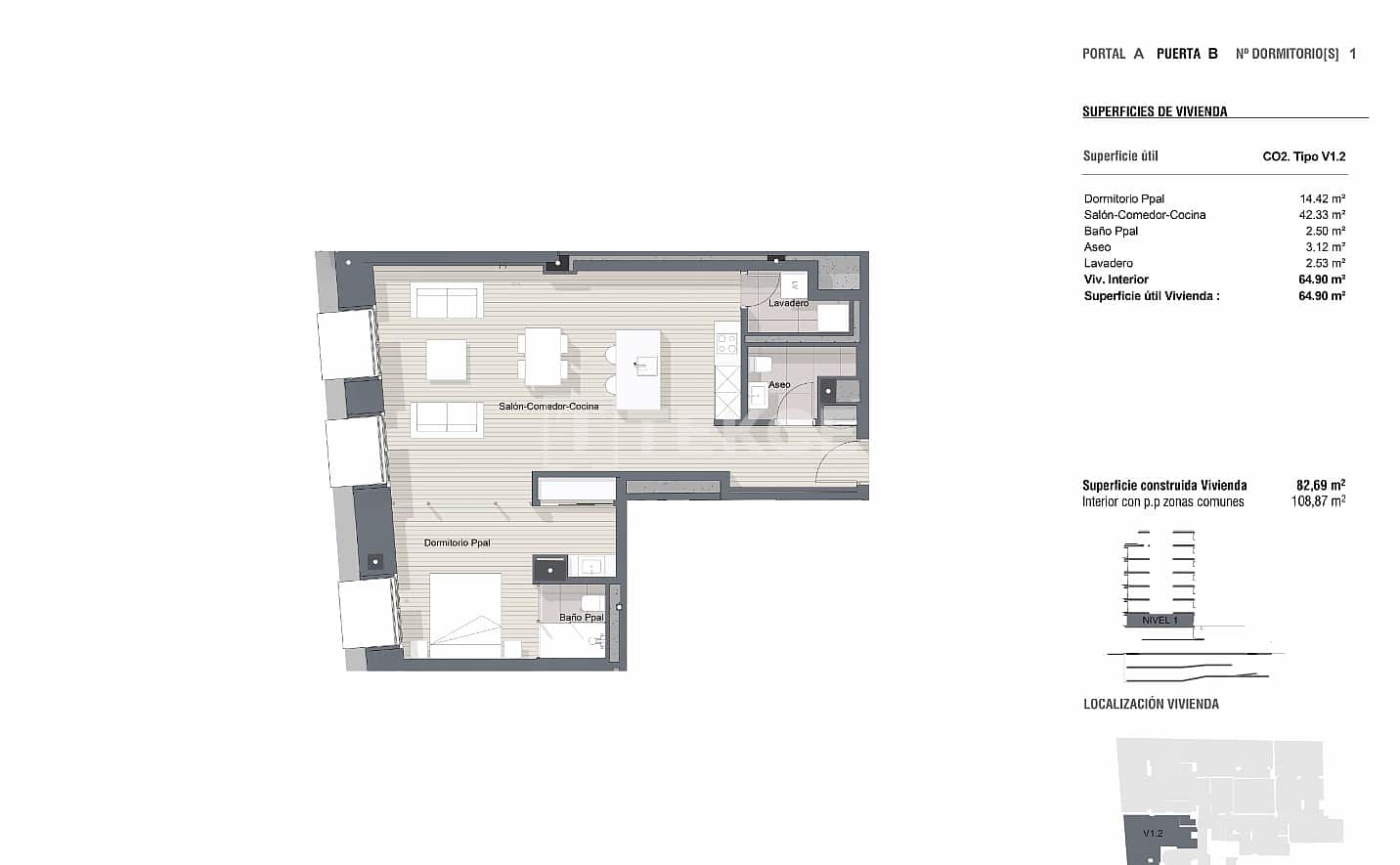 1 sypialnia Mieszkanie na sprzedaż w Miasto Barcelona z basenem - 1 250 000 € (Ref: 9360982)