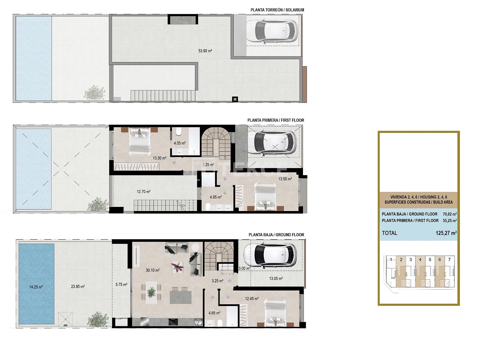 3 sovrum Villa till salu i San Javier med pool - 288 000 € (Ref: 9371438)