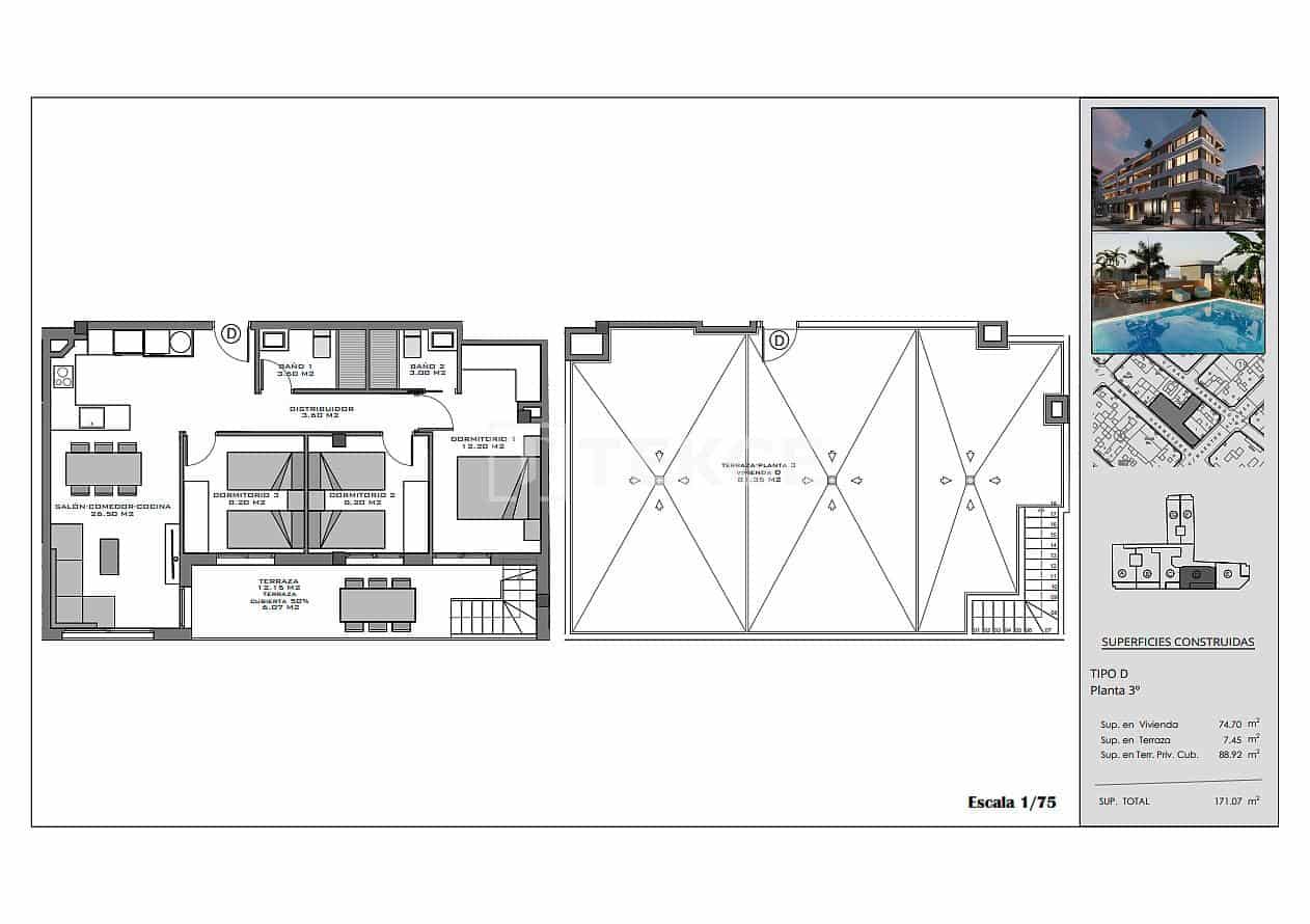 2 bedroom Flat for sale in Santa Pola with pool - € 320,000 (Ref: 9371446)