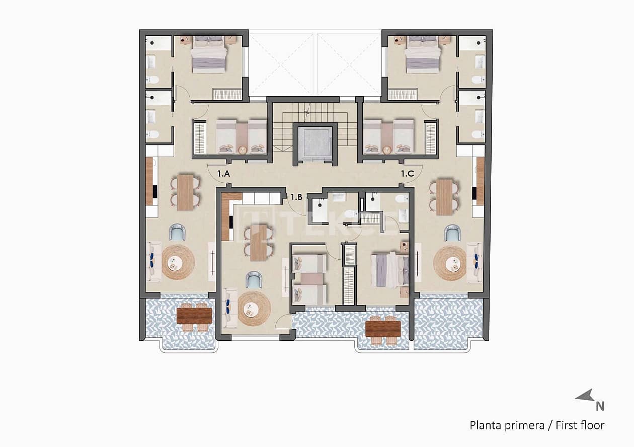 1 sypialnia Mieszkanie na sprzedaż w Torre de la Horadada z basenem - 256 000 € (Ref: 9395485)