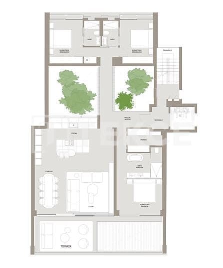 3 slaapkamer Flat te koop in Malaga stad met zwembad - € 2.155.000 (Ref: 9422027)