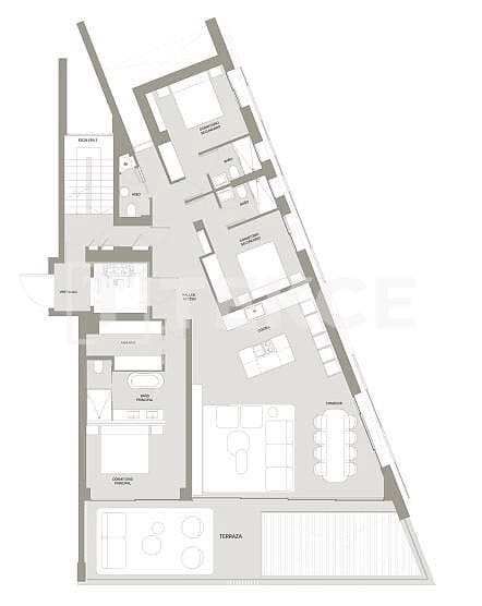 3 slaapkamer Flat te koop in Malaga stad met zwembad - € 2.155.000 (Ref: 9422027)