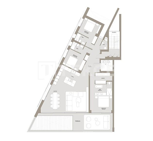 3 camera da letto Appartamento in vendita in Malaga citta con piscina - 4.615.000 € (Rif: 9422029)