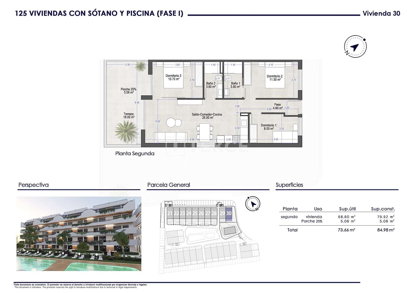 3 Zimmer Wohnung zu verkaufen in San Pedro del Pinatar mit Pool - 230.000 € (Ref: 9422030)