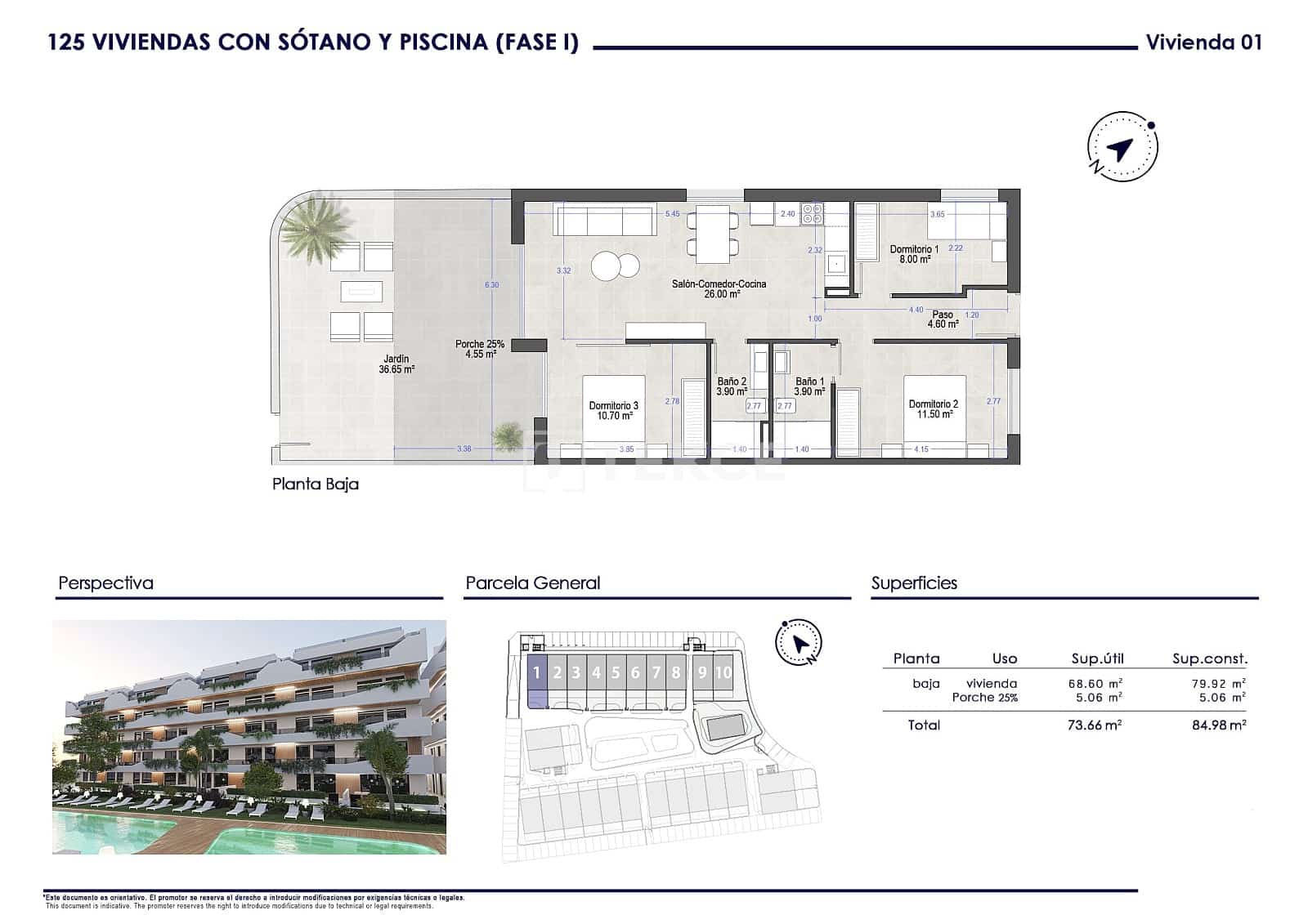3 Zimmer Wohnung zu verkaufen in San Pedro del Pinatar mit Pool - 230.000 € (Ref: 9422030)
