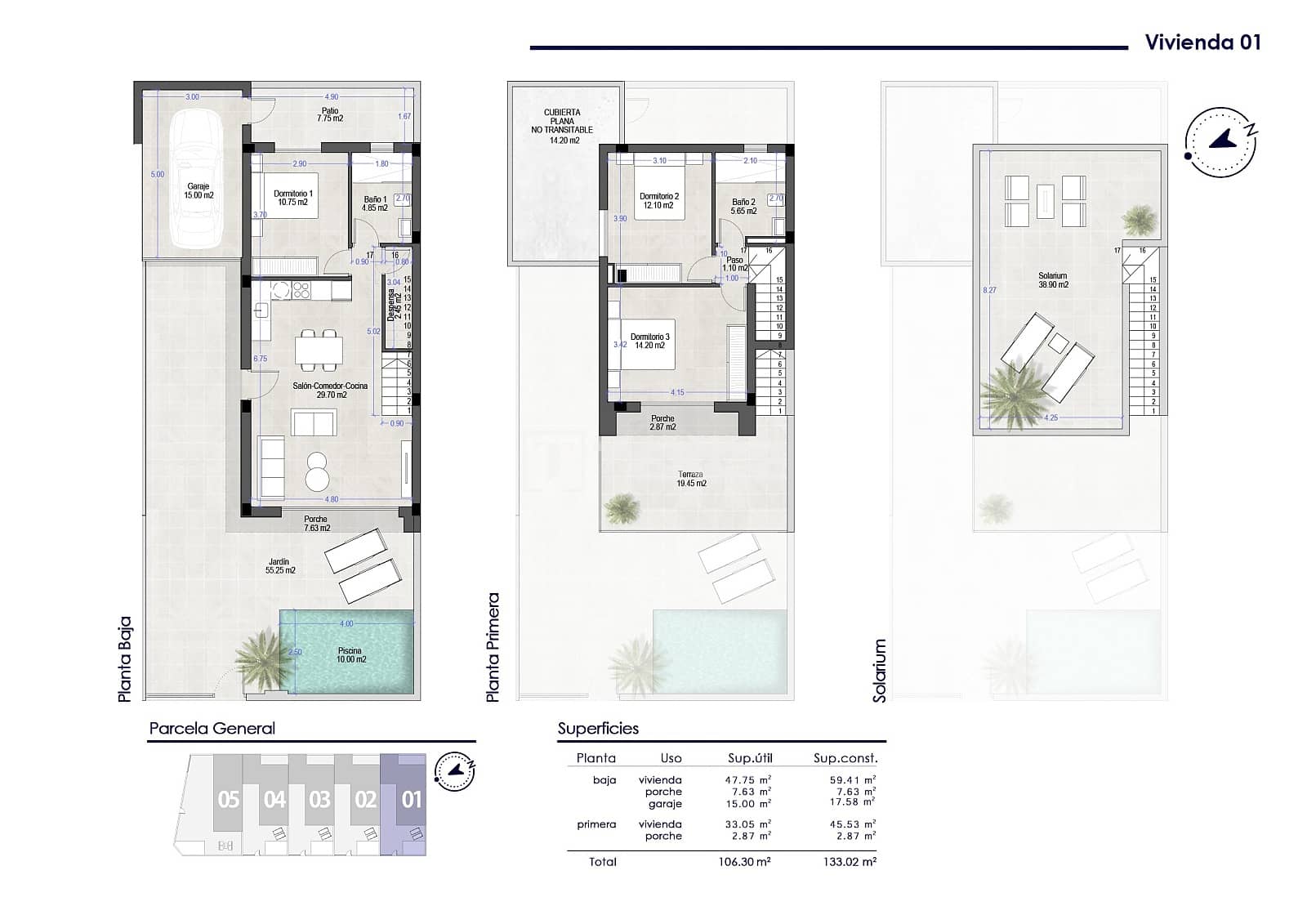 3 bedroom Villa for sale in San Pedro del Pinatar with pool - € 380,000 (Ref: 9426659)