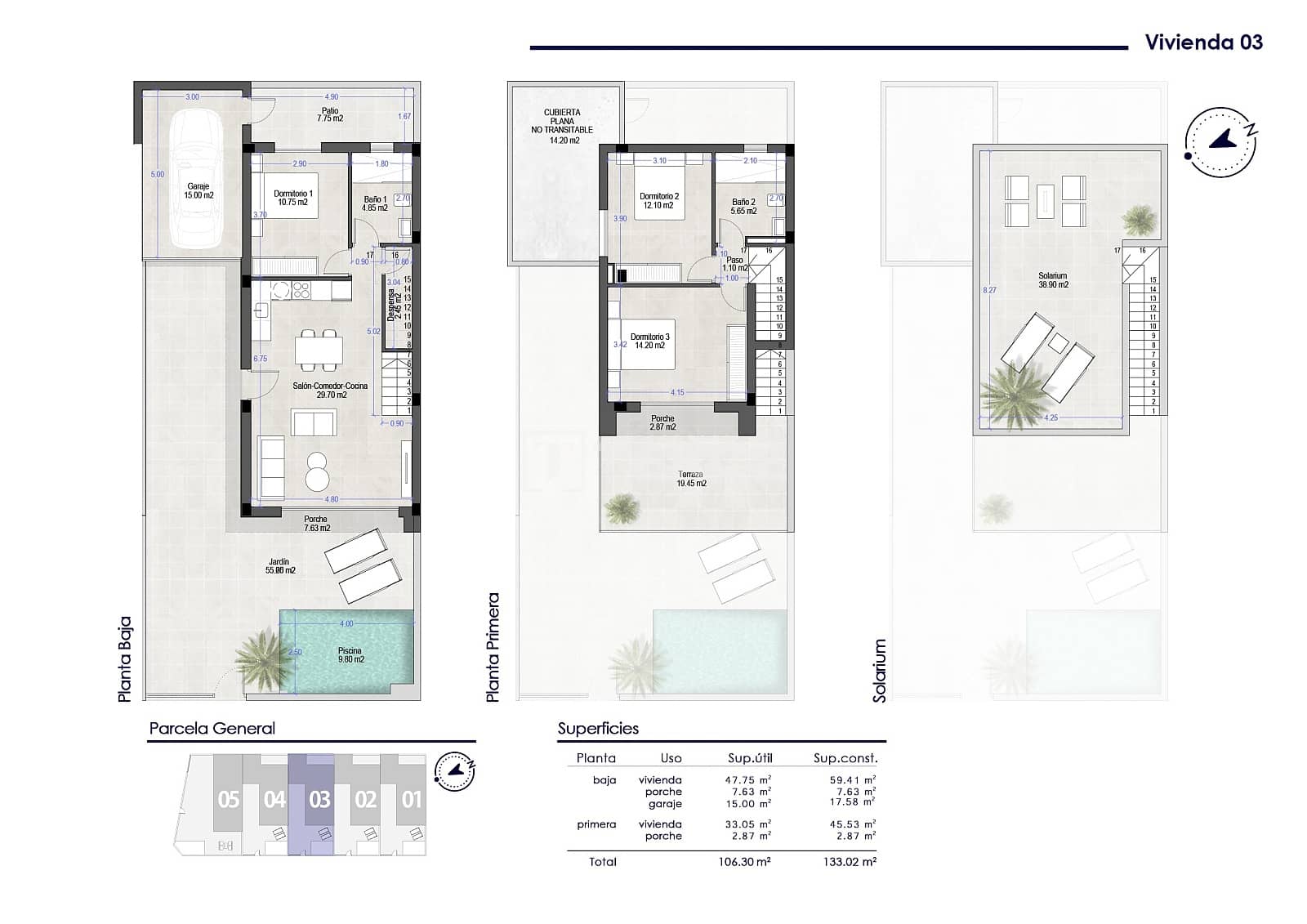 3 bedroom Villa for sale in San Pedro del Pinatar with pool - € 380,000 (Ref: 9426659)