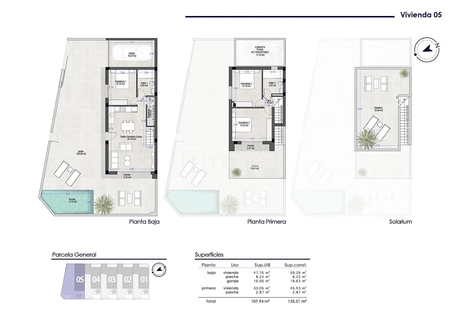 3 bedroom Villa for sale in San Pedro del Pinatar with pool - € 380,000 (Ref: 9426659)