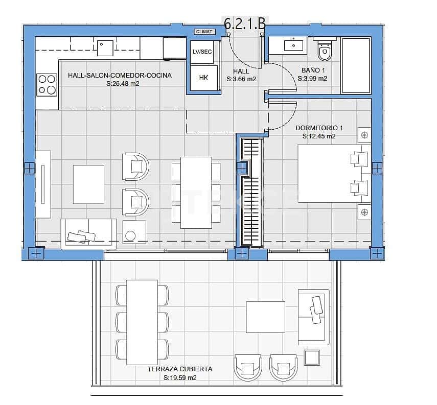 2 sypialnia Mieszkanie na sprzedaż w Riviera del Sol z basenem - 355 000 € (Ref: 9445481)