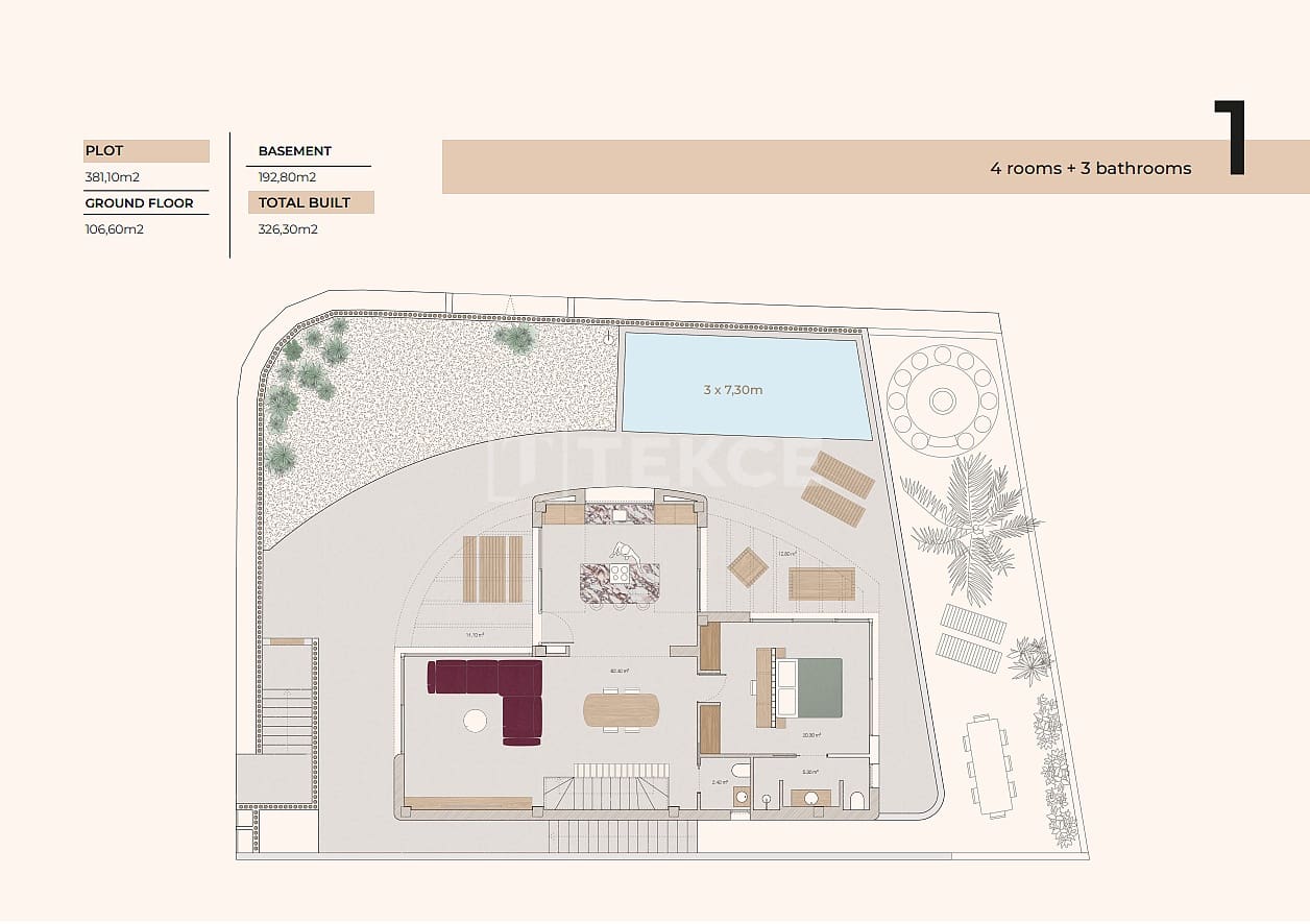 4 makuuhuone Huvila myytävänä paikassa Algorfa mukana uima-altaan - 795 000 € (Ref: 9445485)