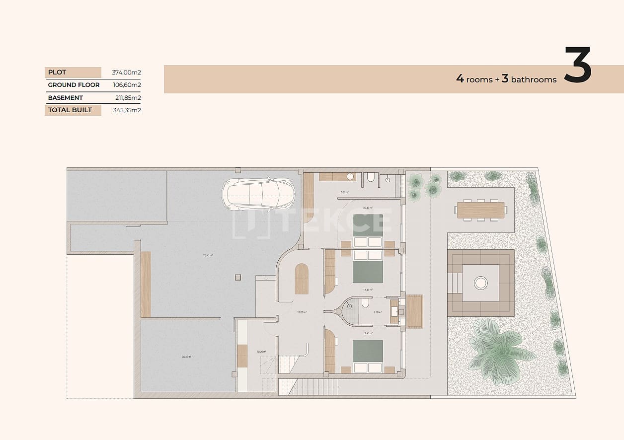 4 makuuhuone Huvila myytävänä paikassa Algorfa mukana uima-altaan - 795 000 € (Ref: 9445485)