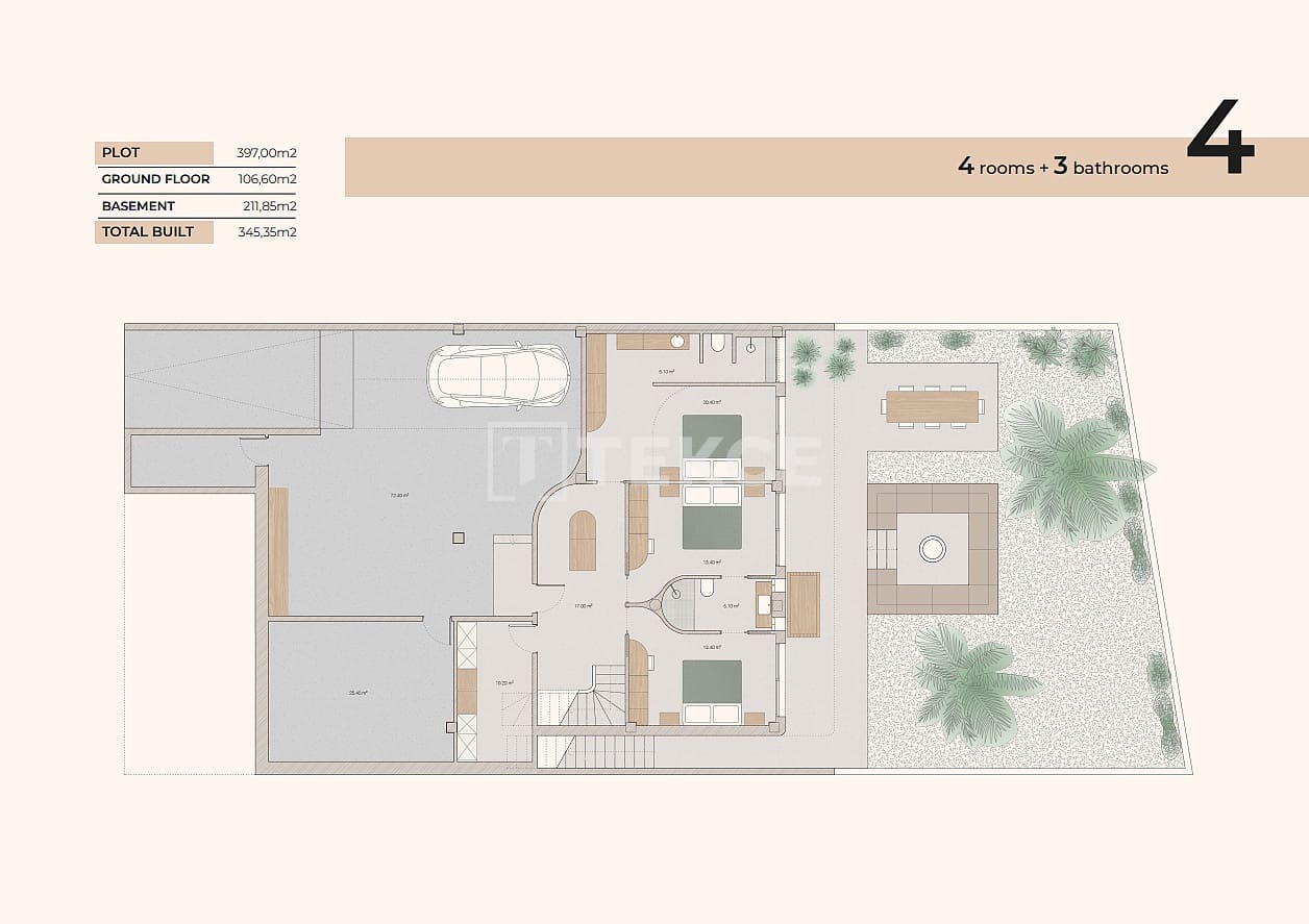 4 makuuhuone Huvila myytävänä paikassa Algorfa mukana uima-altaan - 795 000 € (Ref: 9445485)
