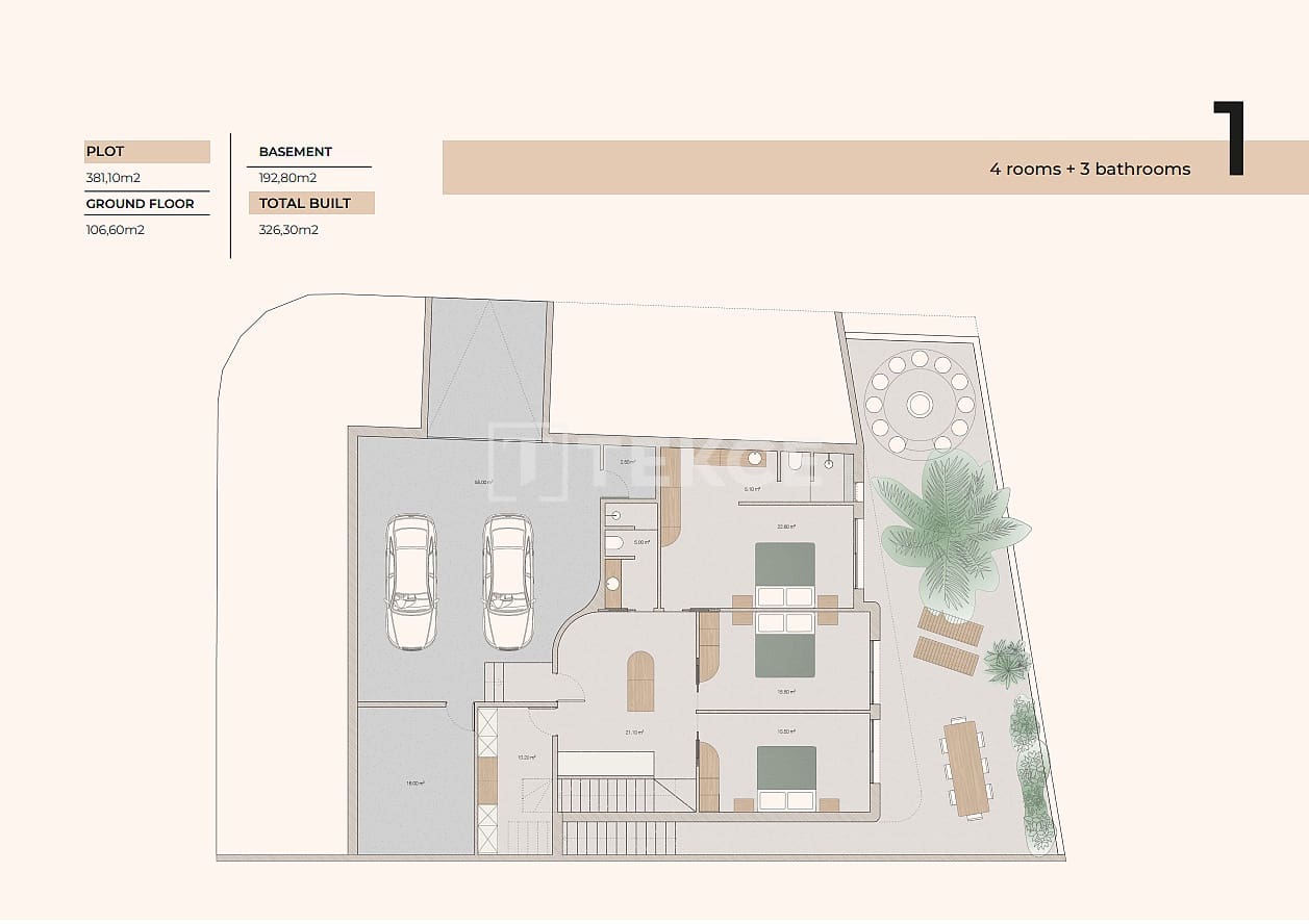 4 makuuhuone Huvila myytävänä paikassa Algorfa mukana uima-altaan - 795 000 € (Ref: 9445485)