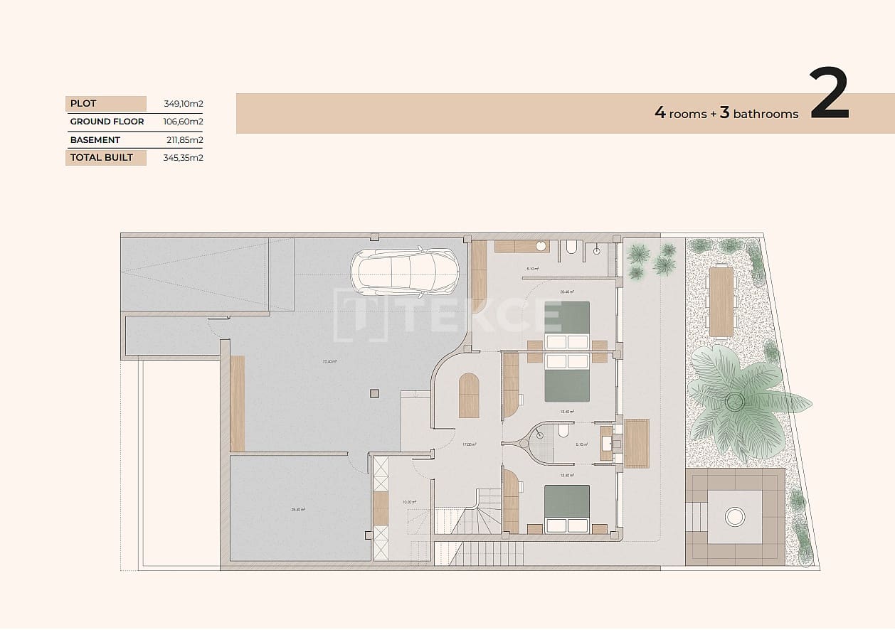 4 makuuhuone Huvila myytävänä paikassa Algorfa mukana uima-altaan - 795 000 € (Ref: 9445485)