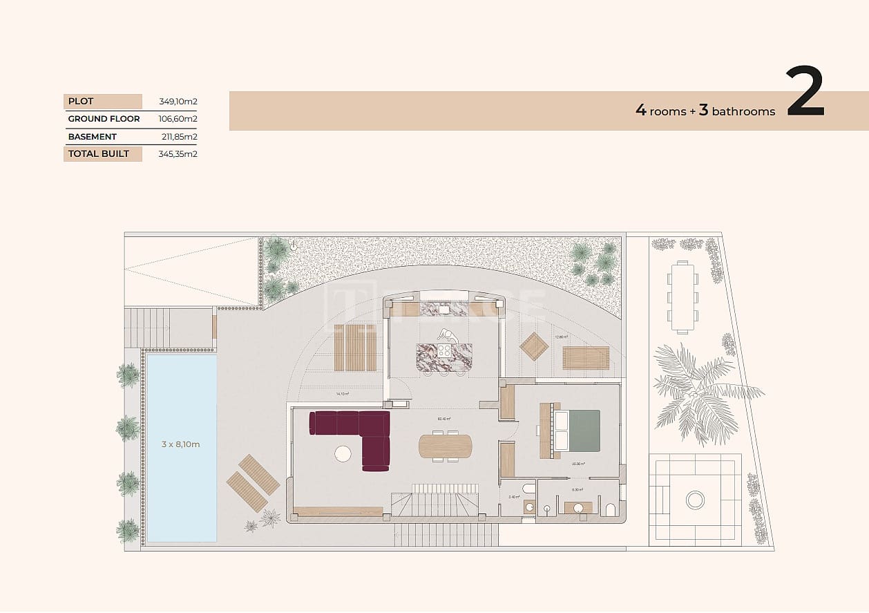 4 makuuhuone Huvila myytävänä paikassa Algorfa mukana uima-altaan - 795 000 € (Ref: 9445485)