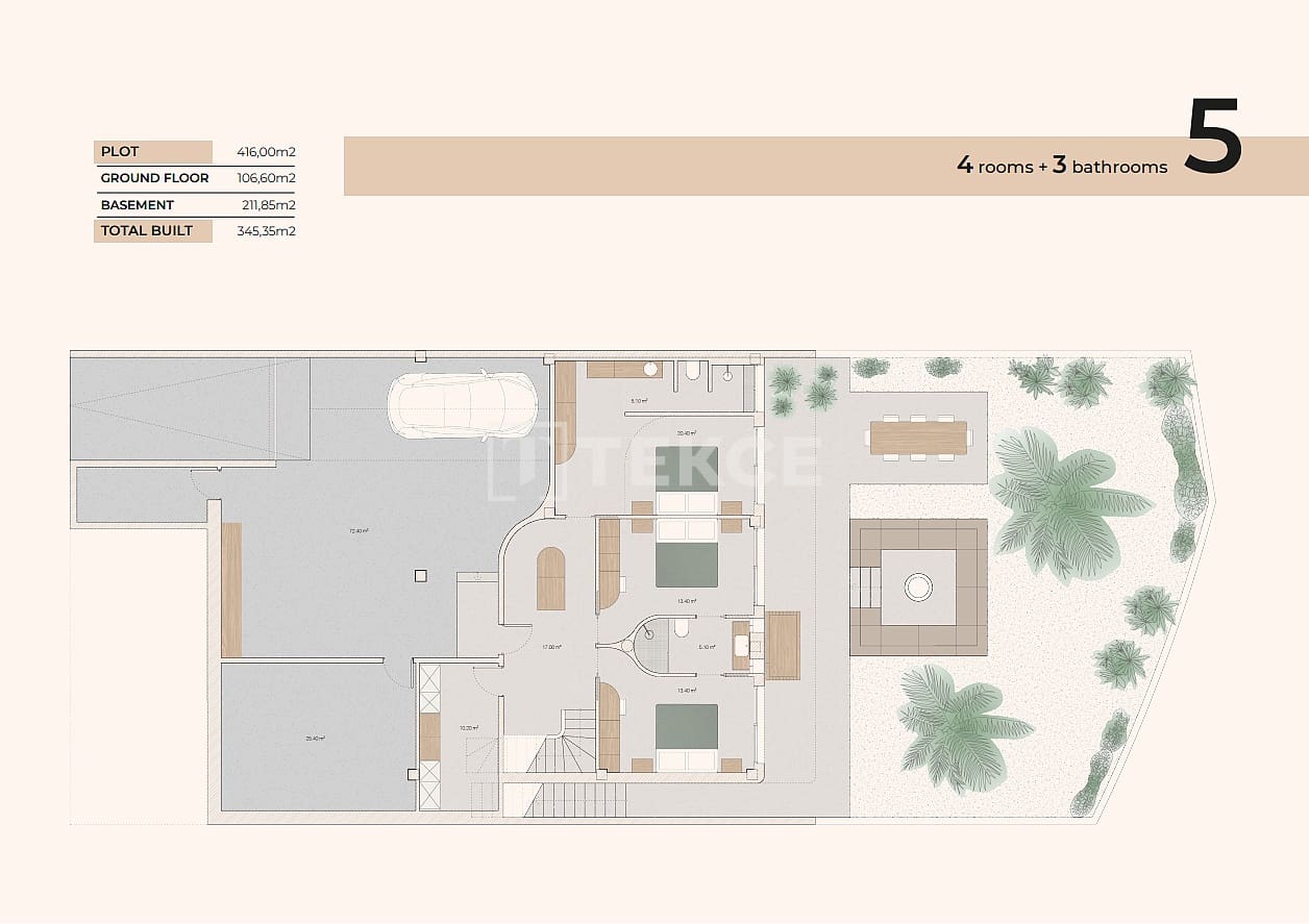 4 makuuhuone Huvila myytävänä paikassa Algorfa mukana uima-altaan - 795 000 € (Ref: 9445485)