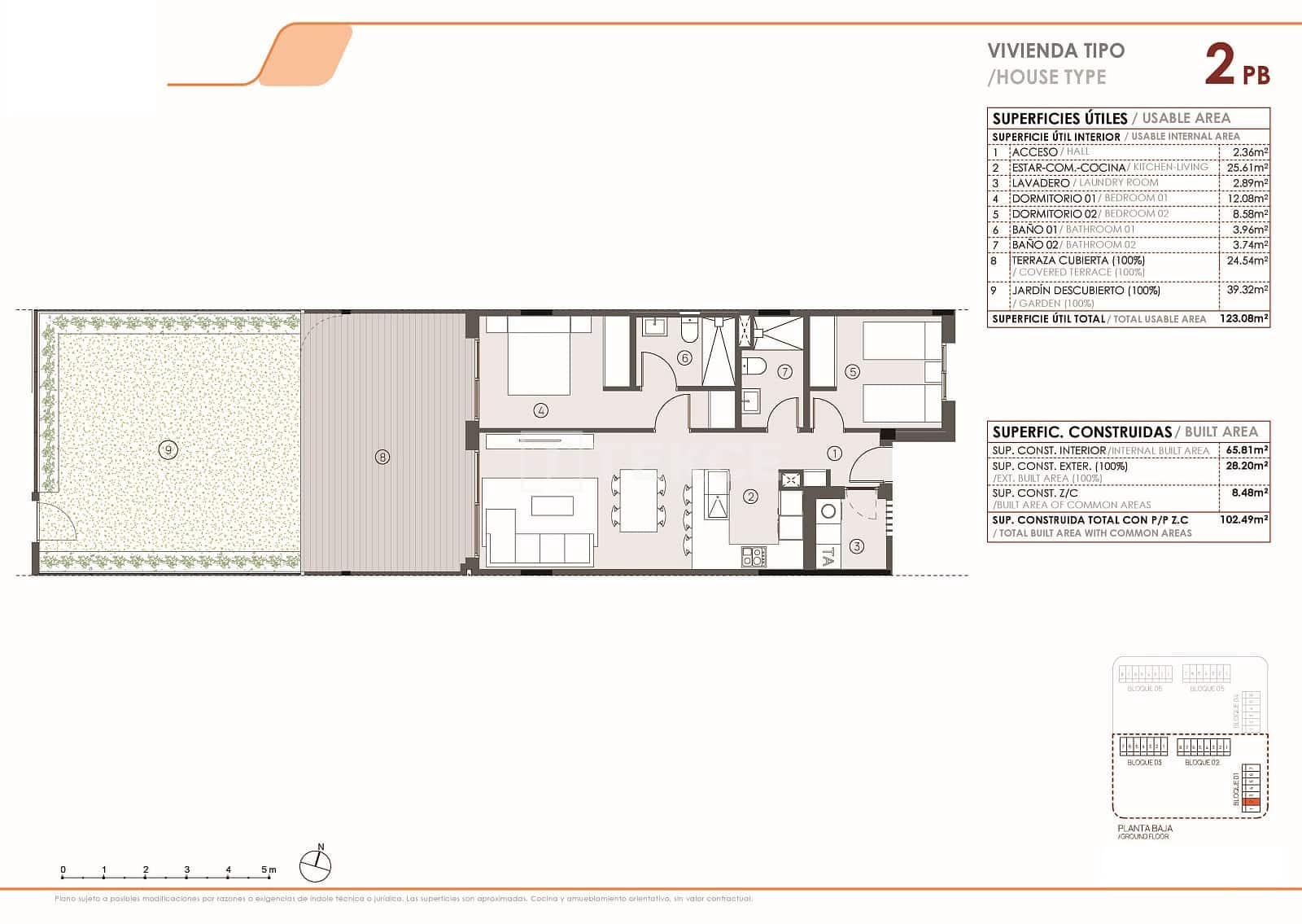 2 slaapkamer Flat te koop in Torrevieja met zwembad - € 280.000 (Ref: 9453013)