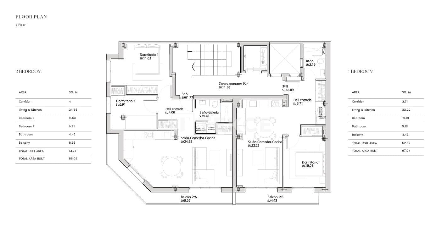 1 sovrum Lägenhet till salu i Guardamar del Segura med pool - 170 000 € (Ref: 9453020)