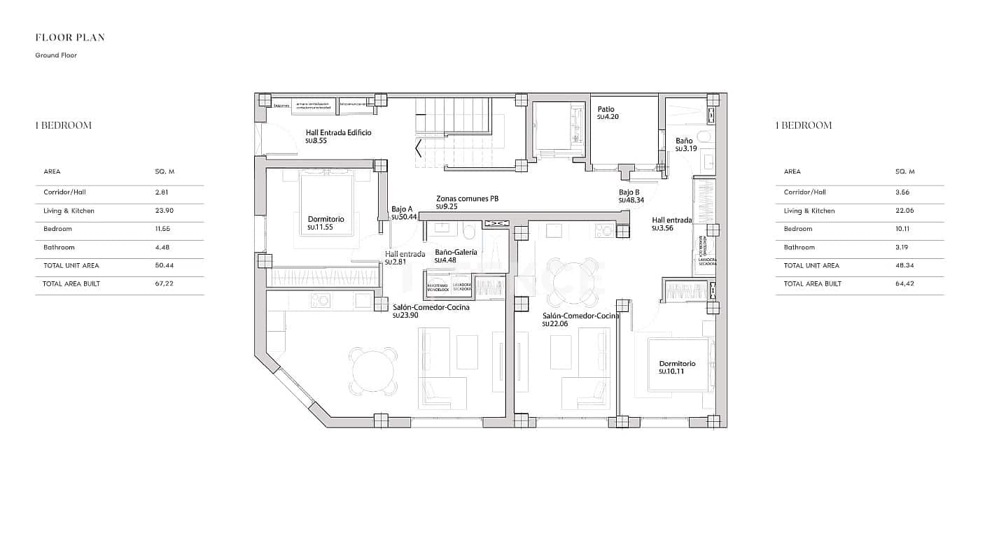 1 sovrum Lägenhet till salu i Guardamar del Segura med pool - 170 000 € (Ref: 9453020)