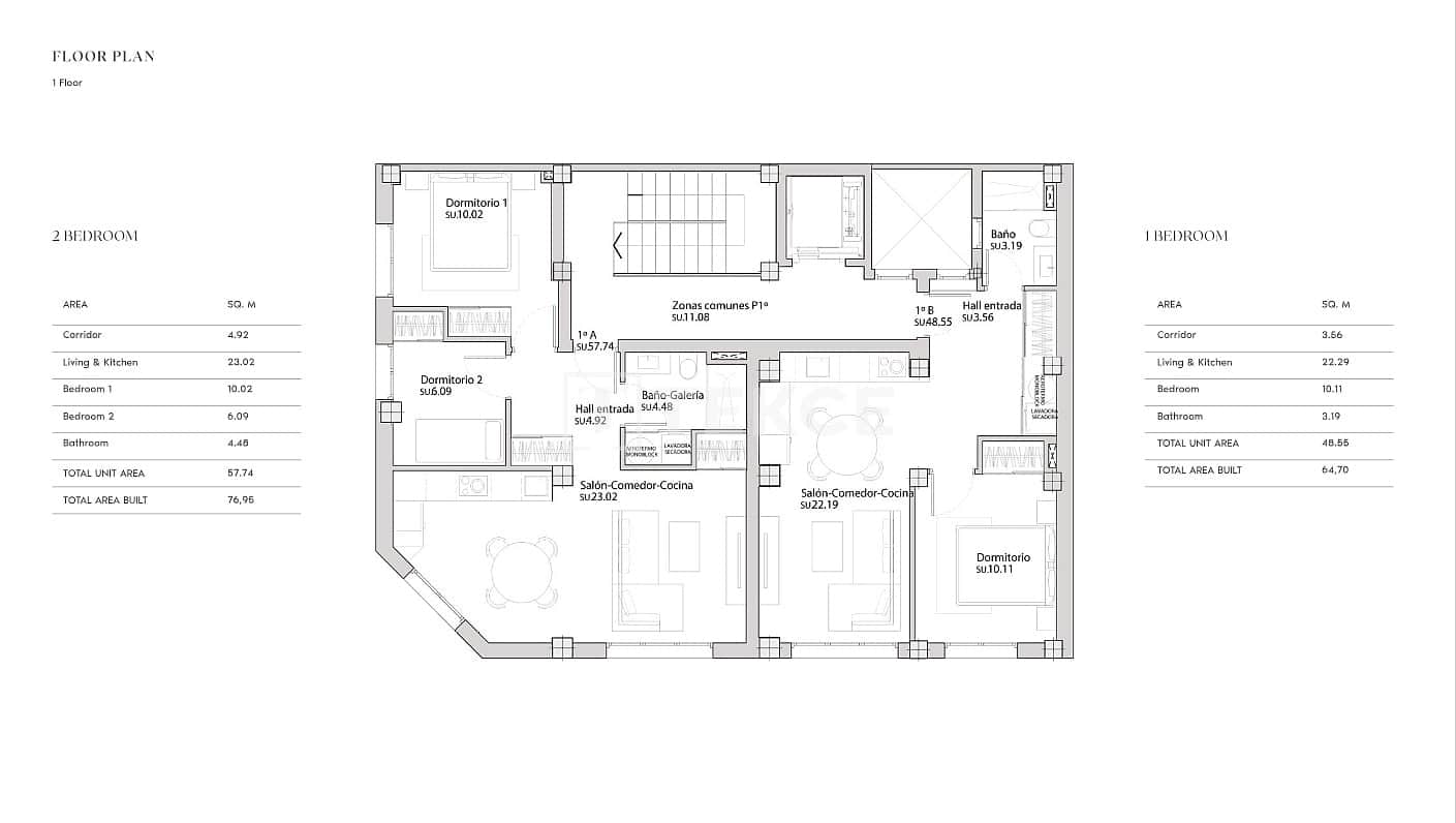 1 sovrum Lägenhet till salu i Guardamar del Segura med pool - 170 000 € (Ref: 9453020)