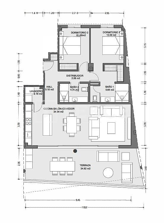 2 sypialnia Mieszkanie na sprzedaż w Fuengirola z basenem - 489 000 € (Ref: 9453024)