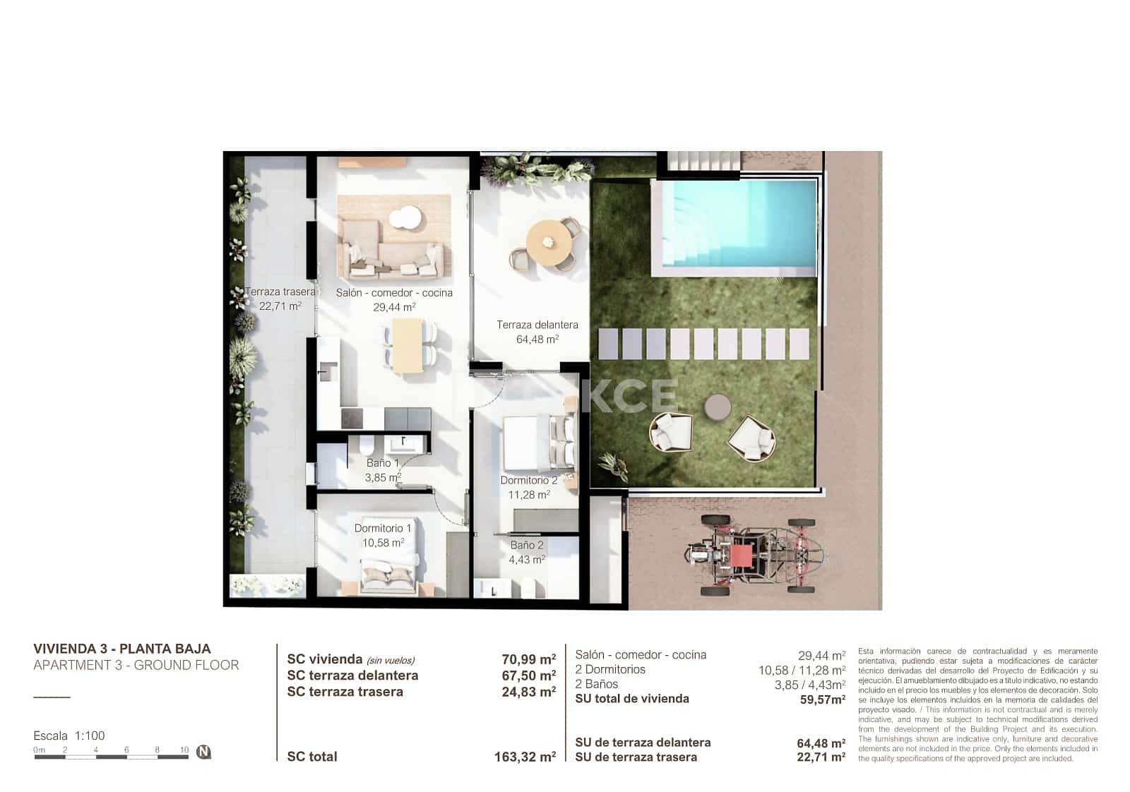 Piso de 3 habitaciones en San Pedro del Pinatar en venta con piscina - 339.000 € (Ref: 9455655)