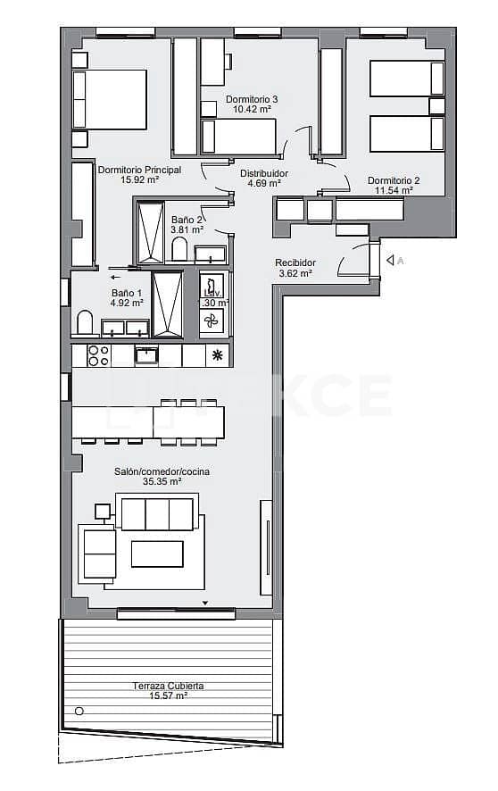 1 sovrum Lägenhet till salu i Las Lagunas de Mijas med pool - 250 000 € (Ref: 9465030)